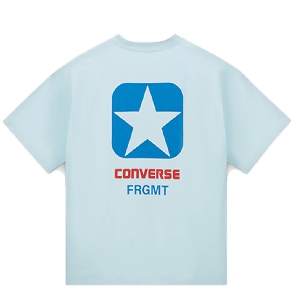 New CONVERSE X FRAGMENT 2XL Shirt Blue 10025969-456